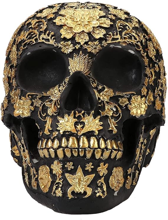 Large Gothic Skull Decor,Halloween Skull Head Sculpture,Skull Piggy Bank | Skull,Skulls,Skull Money Saver Box,Resin Skull,Gothic Skull head,Human Skull,Skeleton Head,Tabletop Decor