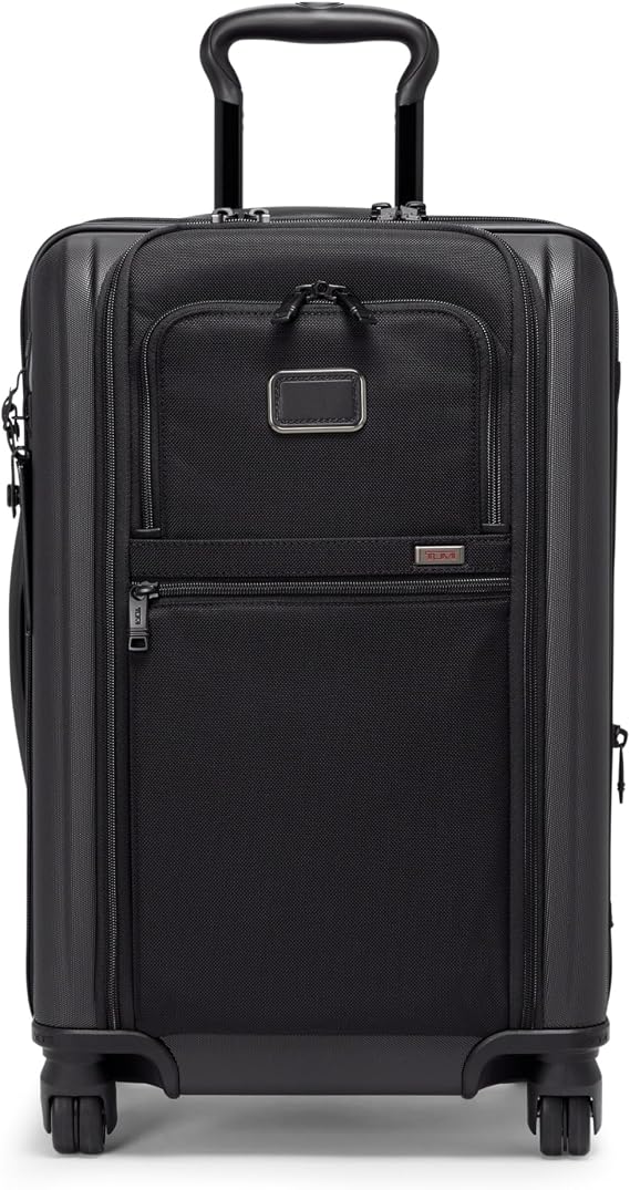 TUMI - Alpha Hybrid International Expandable 4 Wheeled Carry On - Zip Expansion Suitcase for Domestic & International Travel - Black