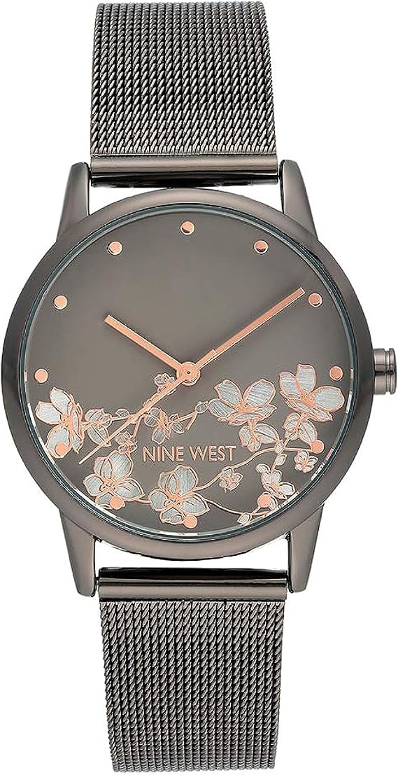 NINE WEST Women's Mesh Bracelet Watch
