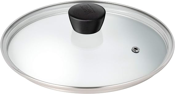 Kuhn Rikon Classic 18cm Glass Lid, Stainless Steel, White