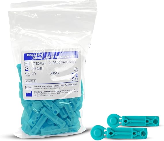 One Step Sterile 28g Lancets, 400 x Lancets, Twist Top Sterile 28 Gauge Blood Lancet, Single Use Glucose, Sugar, Keto Pen Style Needle, Fits Most Lancing Devices