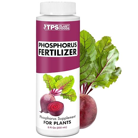 Phosphorus Fertilizer Liquid Root & Bloom Booster, 8 oz | High-Phosphorus Formula, Ideal for Vegetables & Flowers, Supports Fruit Development, Easy Mix & Feeding
