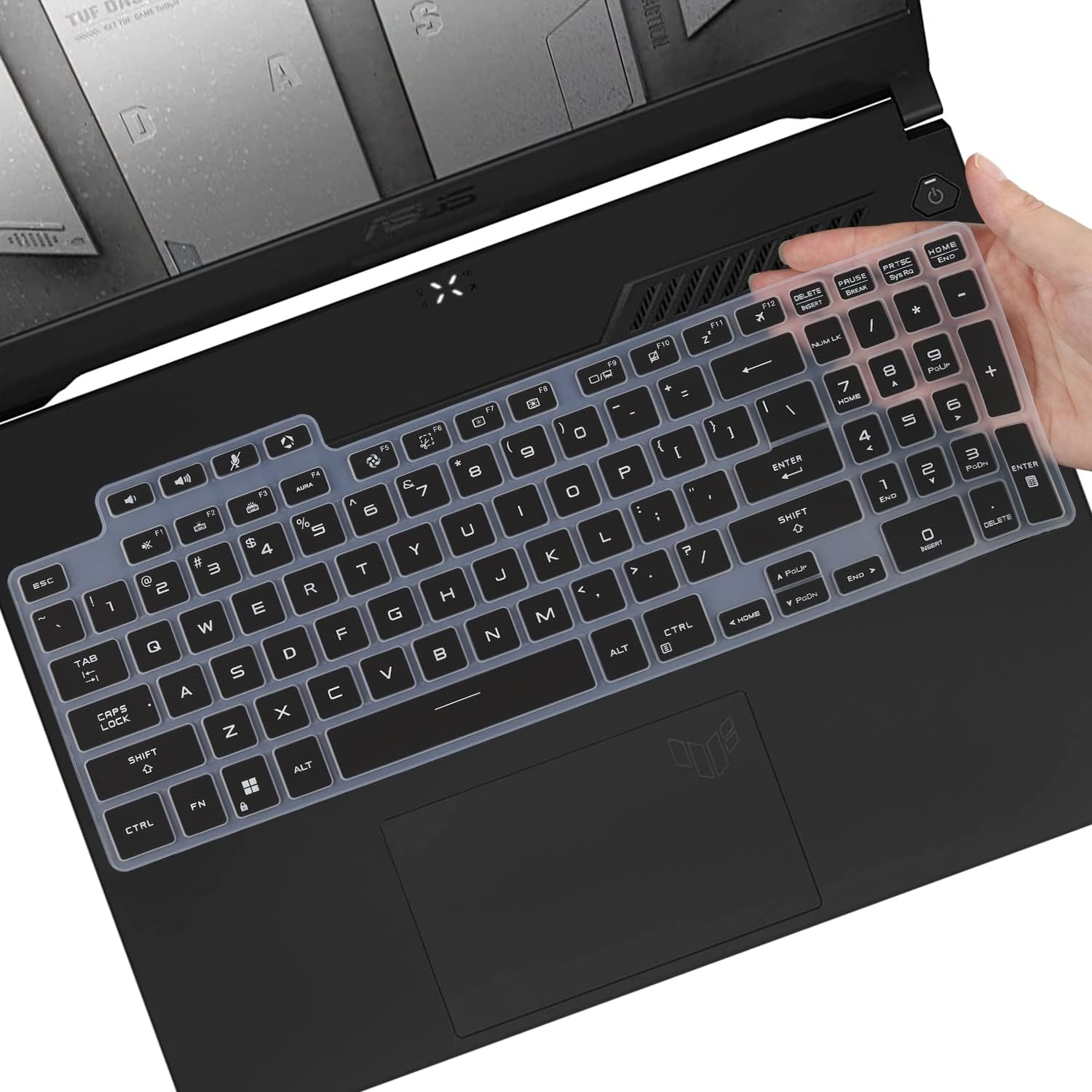 Keyboard Cover for 2025 2024 ASUS TUF A15 A16 Gaming Laptop FA608UP FA607PIPVNSXSXT FA507UIUVUU FA507RCRERMRR, TUF F15 A17 F17 FA707RC FX707ZCVVVUZVZU NOT FIT Old A15 FA507RCRERMRR