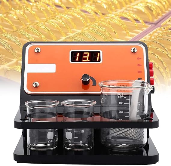12v Electroplating Tool, Pen Type Plating Machine, with Beaker and Gold Water, for Local Gold Plating