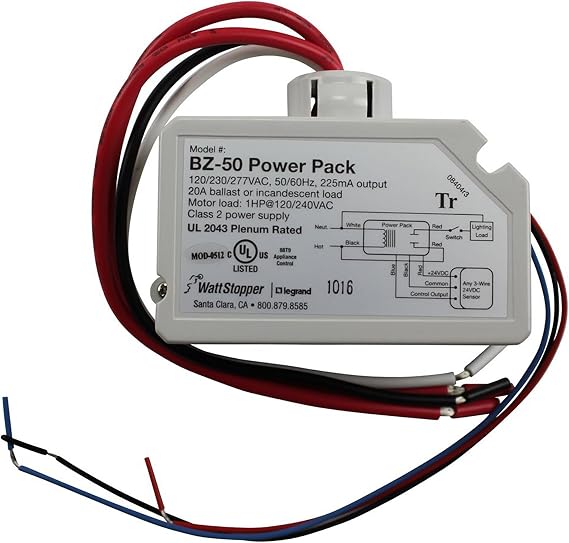 Wattstopper BZ-50 120/230/277V 20 Amp Occupancy Sensor Control Switch Pack