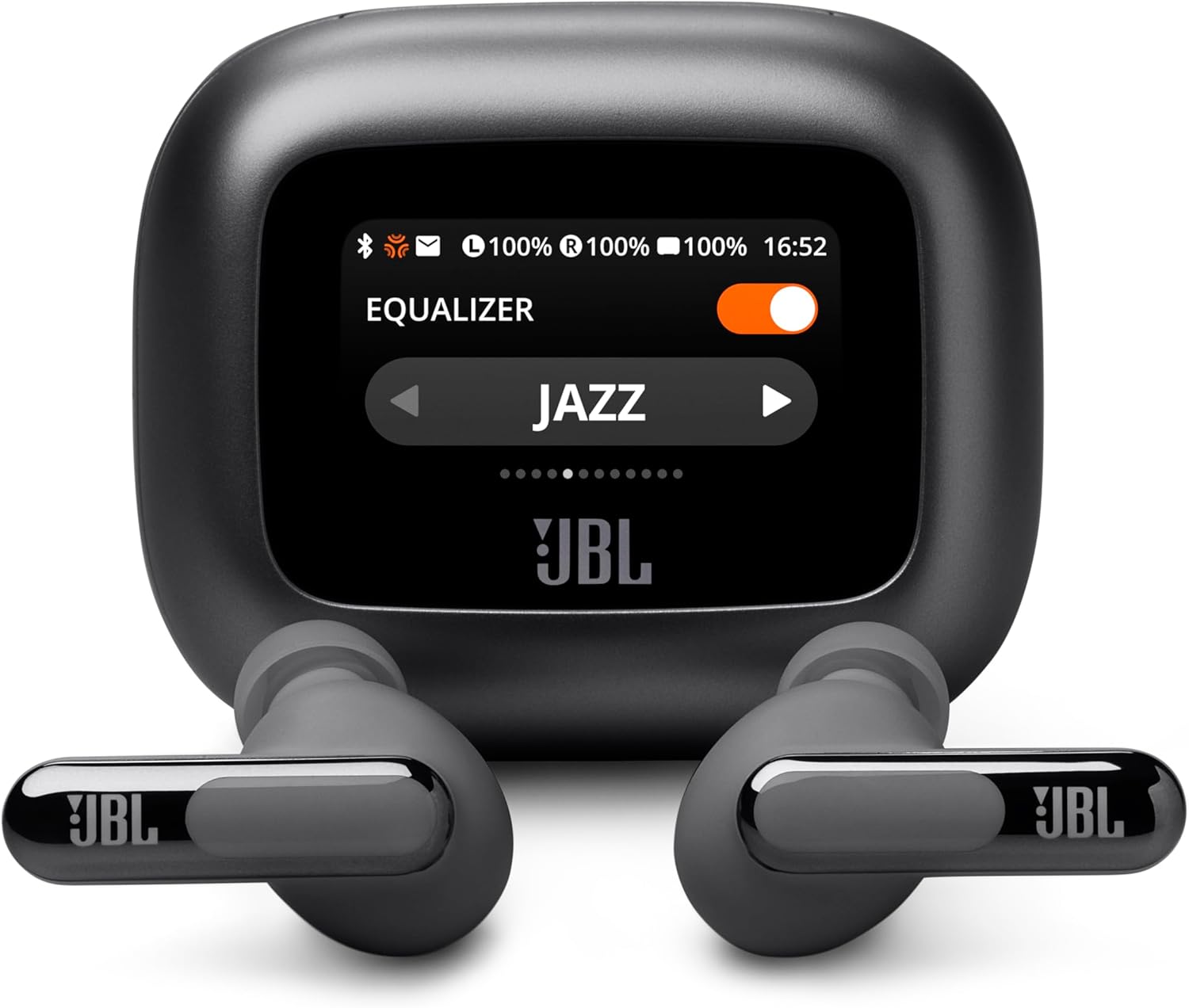 JBL LIVE BEAM 3 Wireless Earphones with Smart Charging CaseLDAC Compatible Hi-ResMulti-PointHybrid Noise CancelingIP55 WaterproofWireless Charging CompatibleBlackJBLLIVEBEAM3BLK