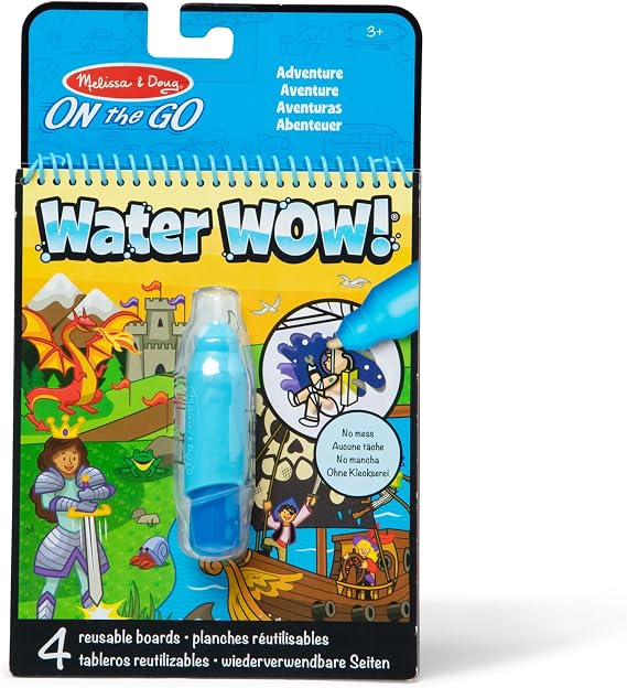 Melissa & Doug Water Wow! Adventure | Water Reveal Travel Book | Activity Pad | 3+ | Gift for Boy or Girl