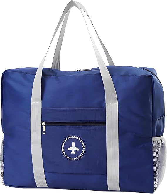 Extra Large Storage Duffle Bag with Zippers and Handles, Big Foldable Duffle Bag for Travel, Water Resistant Weekender Overnight Bags for Women and Men Tote Bag Mum Hospital Bag