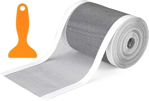 Disposable Shower Drain Hair Catcher, 5x157 Widen Cutable Glass Fiber Mesh Fabric Hair Catcher Shower Drain with Scraper, Disposable