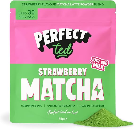 PerfectTed Strawberry Matcha Powder | Ceremonial Grade | 75g