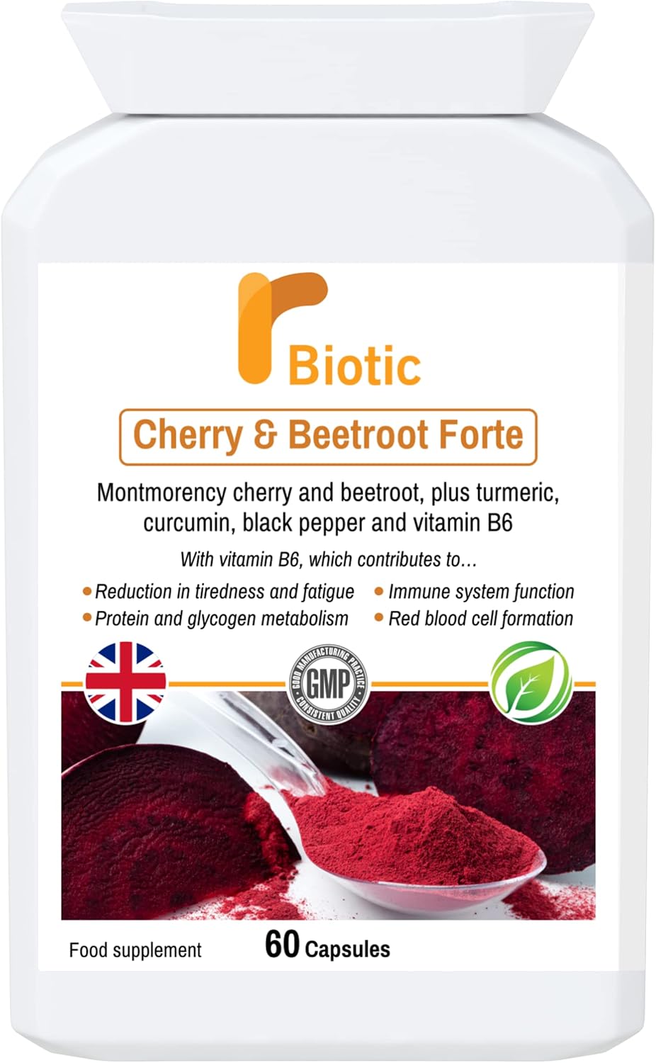 Cherry &amp; Beetroot Forte.60 Capsules of Beetroot and Cherry Plus nutritive Allies