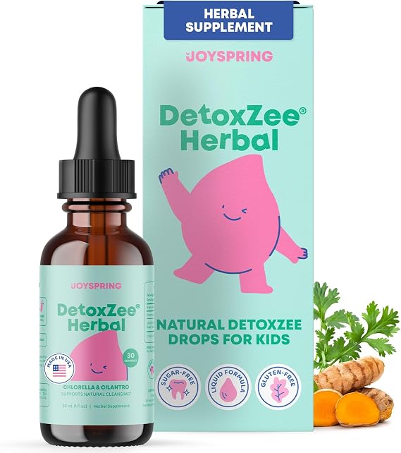 JoySpring DetoxZee Kids Herbal Detox Cilantro Drops, 30 Servings
