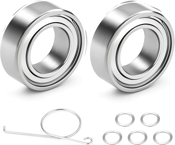 Fishing Reel Knob Accessory Kit 2Pcs Pre-Lubricated Miniature Stainless Steel Ball Bearings Shielded on Both Sides for Shimano, Daiwa and Penn Reels