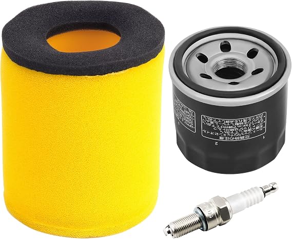 OuYi Air Filter 13780-03G00 Oil Filter 1651003G00 with Spark Plug Replacement for Suzuki Eiger 400 LTA400 2x4 LTA400F 4x4 Auto 2003-2007,King Quad 400 LTA400F LTF400F 4x4 2008-2012