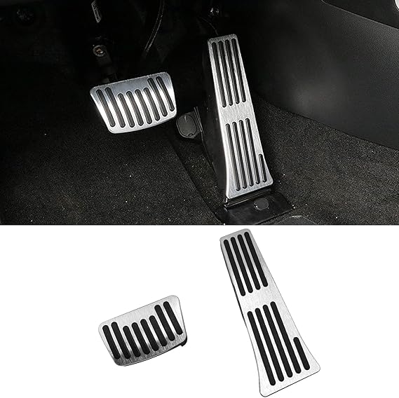 TTCR-II Pedal Covers for Hyundai Tucson Sonata and Kia Optima Sorento 2016-2025, Brake Gas Pedals for Santa Fe 2019-2025 and Sportage 17-25 (Auto)
