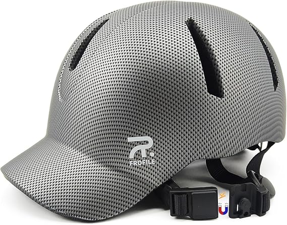 Bike Helmet for Adult Men & Women - Magnetic Buckle, Baseball Cap Style Bicycle Helmet with Visor