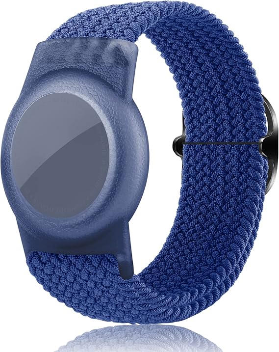 Yizhet Wristband Compatible with Airtag, Adjustable Airtag Bracelet, Soft Airtag Watch Strap for Kids, Teens, Elders