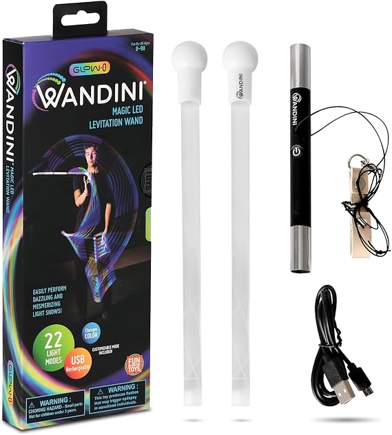 Wandini Glow.0 LED Light Magic Wand Collapsible Levitation Stick