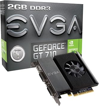 EVGA GT 710 2GB DDR3 64bit Single Slot, Dual DVI 02G-P3-2717-KR