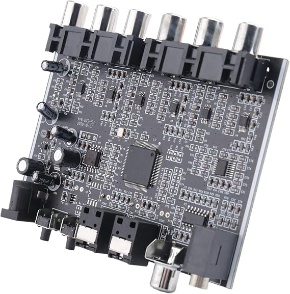 1 Piece 5.1 Channel Audio Decoder Black PCM Digital Optical Coaxial DTS HiFi Stereo Audio Home Theater Decoder Board Amplifier