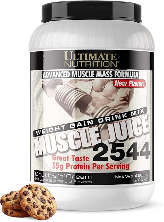 Ultimate Nutrition Muscle Juice 2544 Mass Gainer,Cookies 'n' Cream, 4.96 lb