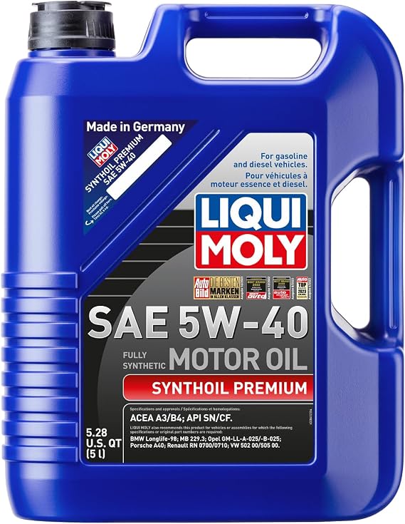 LIQUI MOLY Synthoil Premium SAE 5W-40 | 5 L | Fully synthetic engine oil | SKU: 2041