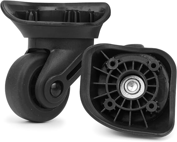 Suitcase Wheels Plastic for DIY Repair, 360 Swivel Wheel Replacement Luggage Travel Suitcase Casters, Black Spinner Luggage Wheel, Suitcase Wheels for Luggage Suitcase, A-72A