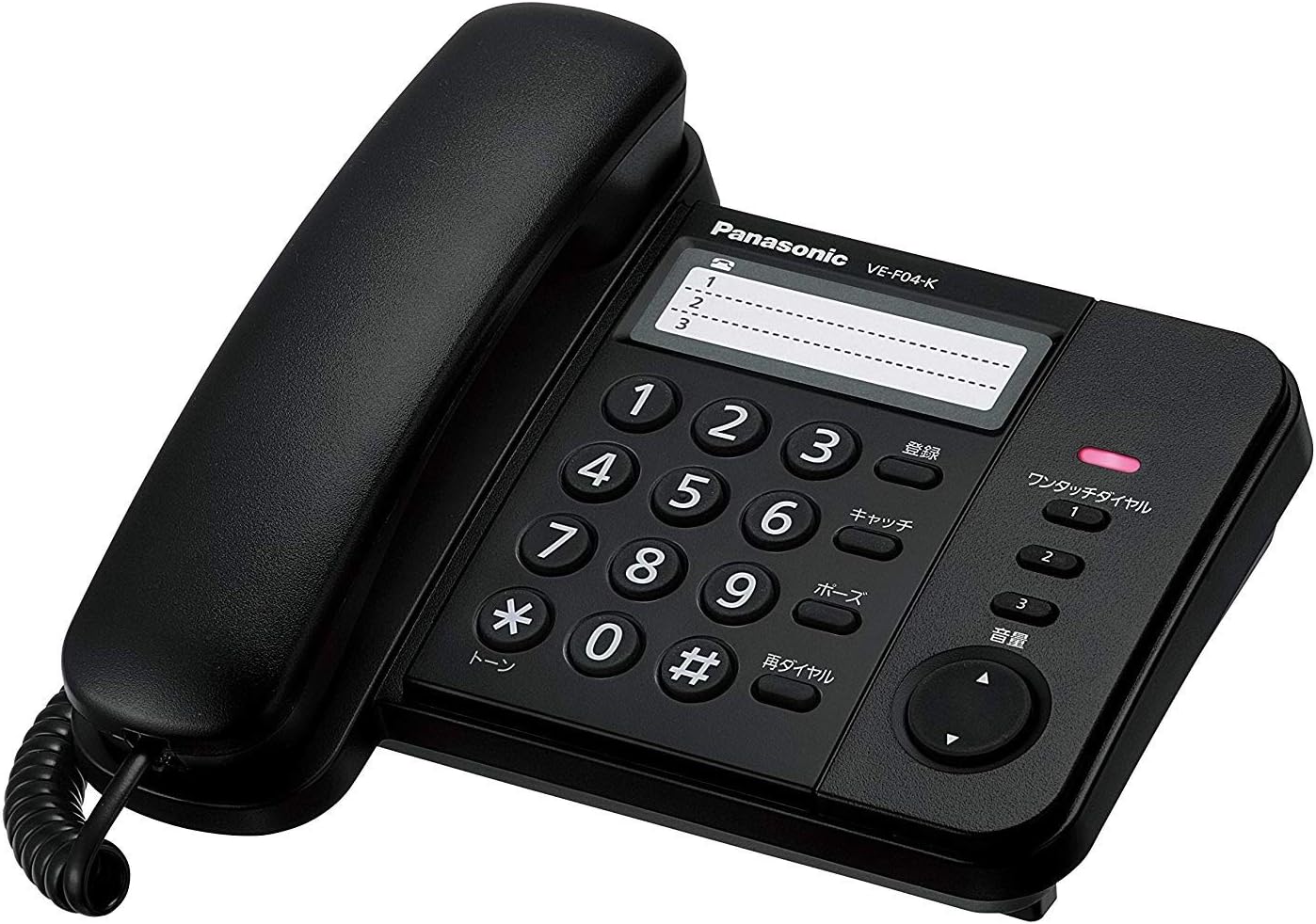 Panasonic VE-F04-K Design Telephone with Cord, Black