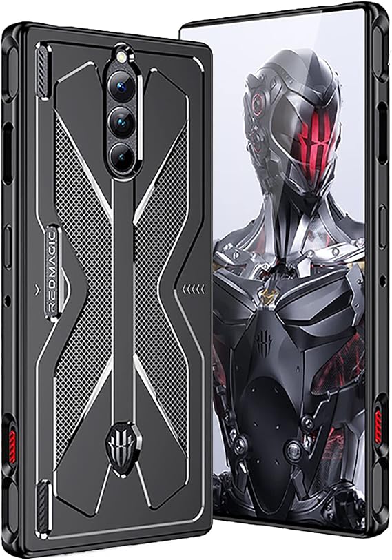 GIOPUEY Case Compatible with Nuba Red Magic 8 Pro/Pro+, TPU Flexible Material Ultra-thin Cover, Anti-Fingerprint Slim Fit Phone Case [Wear Resistant] [Slip-Resistant] - Black