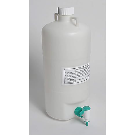 United Scientific Supplies 34102 Polypropylene Aspirator Bottle, 10L Capacity