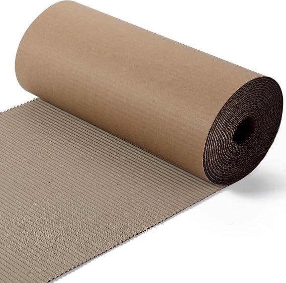 Corrugated Cardboard Roll 12 x 197 Inch Thick Sheet