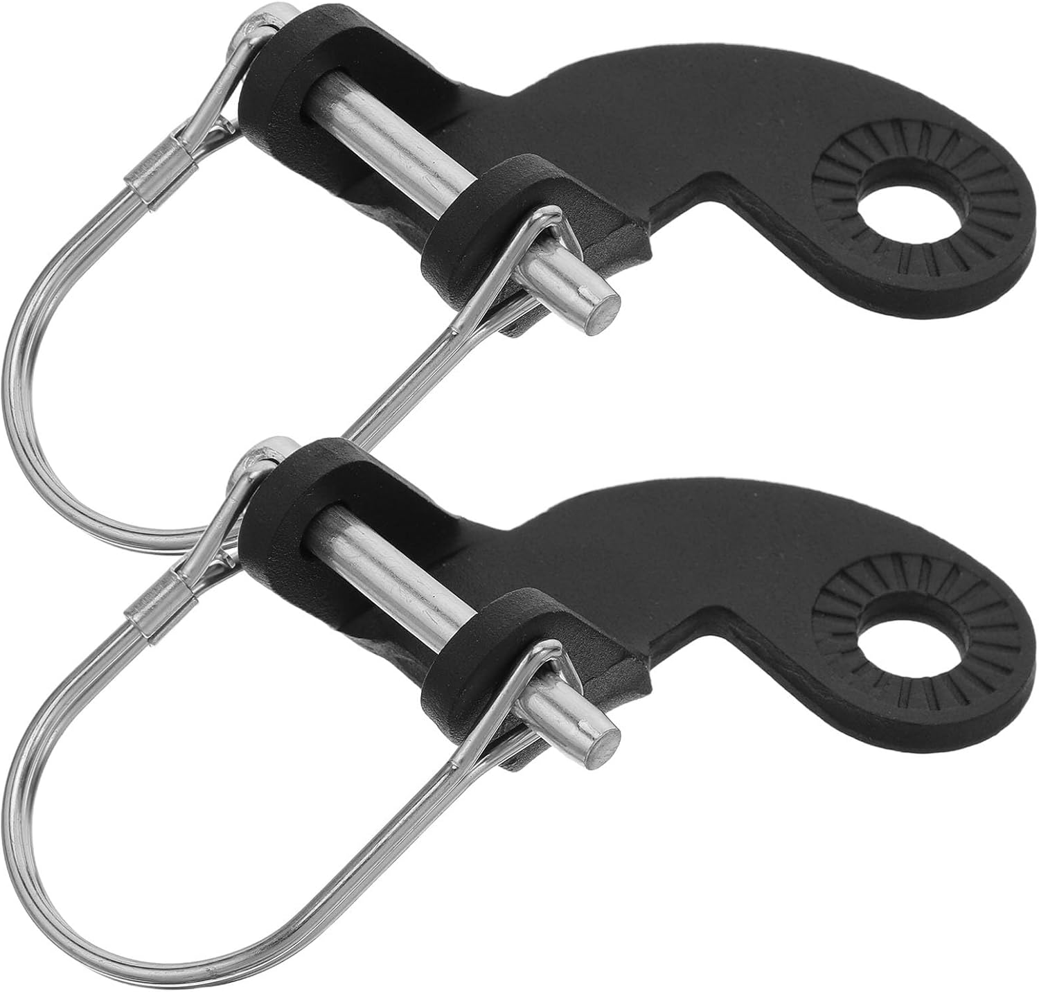 Bike Trailer Coupler 2 Sets 135-Degree Hitch Connector with Locking Pin for Bicycle Cargo and Dog Trailer Attachment