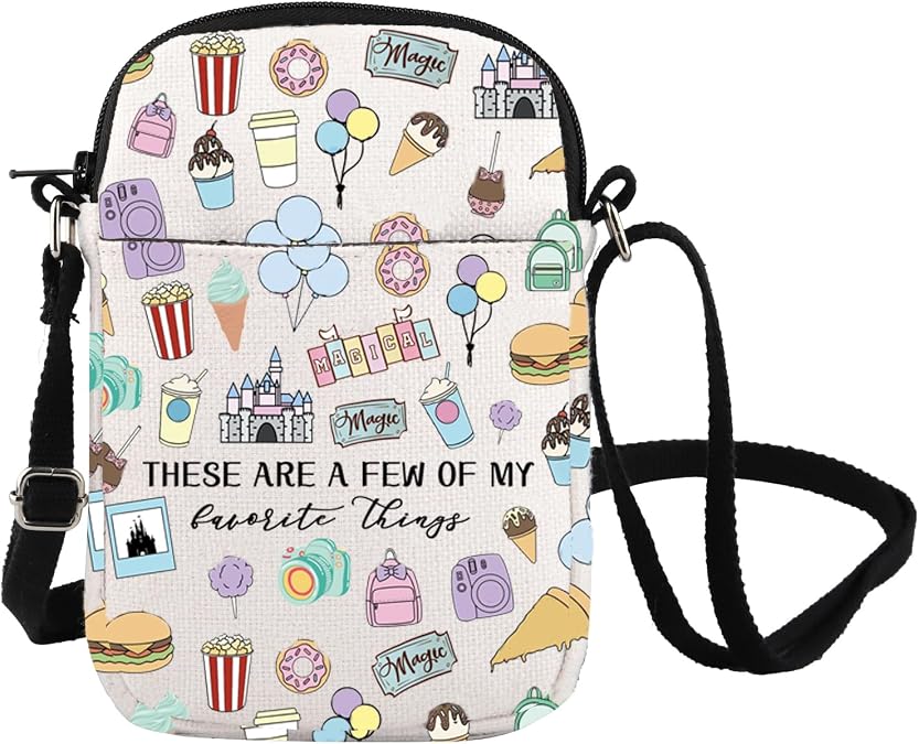 Fairytale Fans Crossbody Bag Vacation Trip Gift Mouse Ice Cream Messenger Bag Magic Kingd*m Gift Snacks Lover Gift