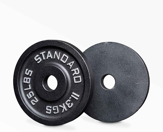 REP Fitness Iron Plates for Weightlifting Barbell Standard for Home Gym. Available in Pairs or Sets