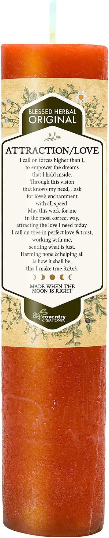 Blessed Herbal Candle Attraction/Love