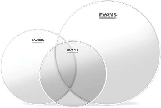 Evans Drum Heads - G1 Clear Rock Tompack (10 inch, 12 inch, 16 inch)