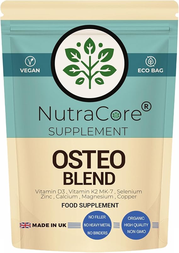 Osteo Blend | D3+K2 MK-7 | Bone &amp; Joint Support | 90 Vegan Caps