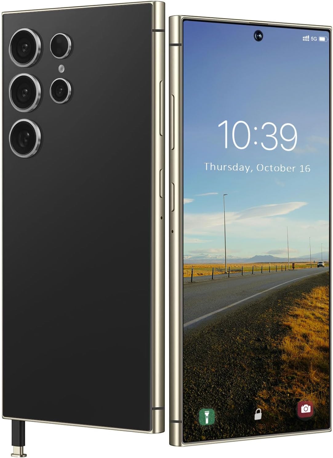 I24 Ultra 5G Unlocked Cell Phone - 6.8 HD Display, 8GB256GB, 6800mAh Battery, Android 13 Smartphone with Stylus Pen, 108MP Camera, Dual SIM, Face ID