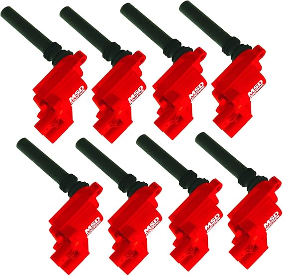 MSD 82568 Ignition Coils Red, 8-Pack