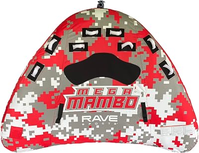 RAVE Sports Mega Mambo Boat Towable Tube for 1-4 Riders