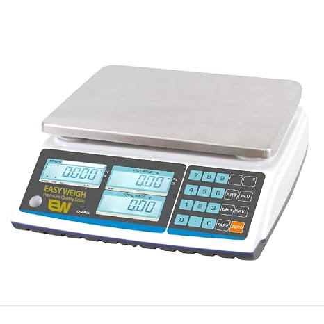 Aquos Digital Kitchen Scale Class III Legal for Trade Price Computing Scales Food & Retail Scale with LCD Backlit Display Tare Function & Stainless Steel Platform (Base, 30Lbs)