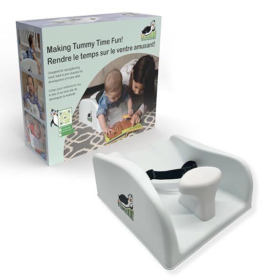Tumzee Tummy Time Incline Tool | Includes Comfort Pad | Frees Arms for Play | Develops Infant Neck | Shoulder & Back Muscles | BPA & Phthalate-Free