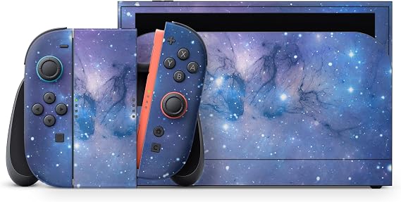 Design Skinz - Compatible with Nintendo Switch 2 - Skin Decal Protective Scratch-Resistant Removable Vinyl Wrap Cover - Blue & Purple Mixed Universe