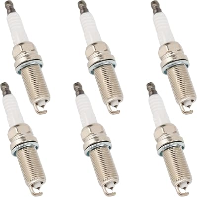 6176 Spark Plug,Double Iridium Spark Plugs 6 pcs Compatible With Venza,Sienna,RX450h,RX350,Highlander,ES350,Camry,Avalon