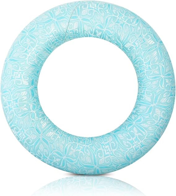 Singing Bowl Cushion for Crystal & Tibetan Singing Bowls, Crystal Bowl Cushions Rings for Meditation, Sound Healing and Sound Bowls Accessories(CyanBlue,6.7 Inch)