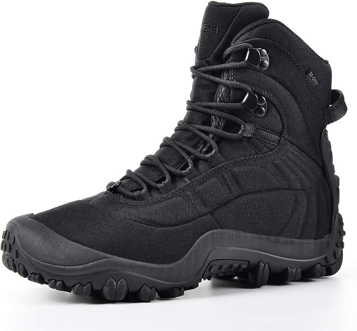 XPETI Mens Mid-Ankle Thermator Waterproof Tactical Boot