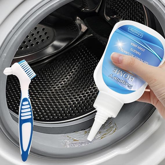 Sugelary Mold Stain Cleaning Gel, 8 fl oz All Purpose Home Stain Cleaner for Washing Machine Gasket, Grout, Caulk, Shower, Sink, and Bathroom Surfaces