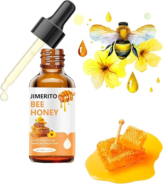Jimerito Honey for Eye, Jimerito Honey Eye Drops, Jimerito Bee Honey for Eye, Stingless Bee Honey Eye Drops, for Eye Health, Vision, Immunity (1 Piece)