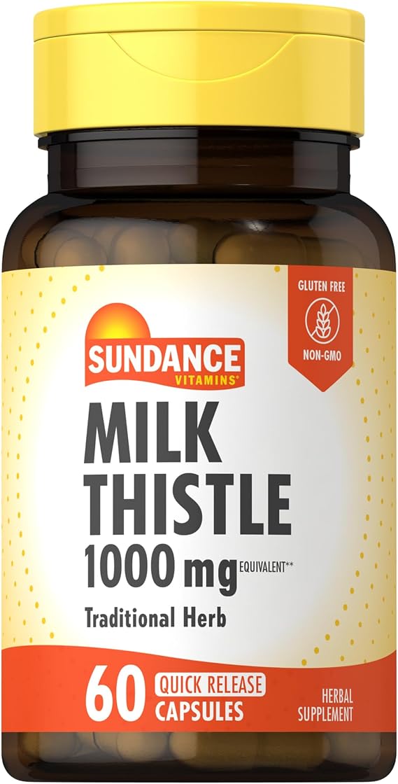 Sundance Milk Thistle | 60 Quick Release Capsules | Traditional Herbal Supplement | Non-GMO and Gluten Free Formula