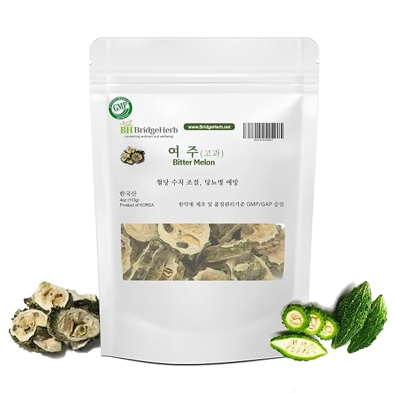 BridgeHerb | Organic Bitter Melon  | 4oz/113g | Premium Loose Leaf Tea | Product of Korea | GMP Approved